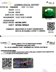 5.71/CT Premium Quality Panna Stone with Govt. Lab Certificate-4551